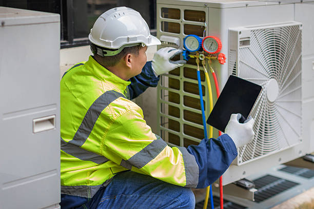Professional Emergency Hvac technician working in Gilbertsville, PA